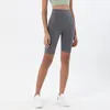 Short de yoga sans couture en cours d'exécution pantalon de fitness taille haute miel pêche hanche cinq points vêtements de sport serrés femmes entraînement LU-99 leggings motard court