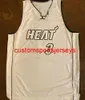 Mens Kvinnor Ungdom Sällsynt Dwyane Wade White Hot Basketball Jersey Broderi Lägg till något namnnummer