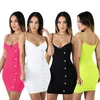 Summer Casual Bez Rękawów Suknie Y2K Moda Night Club Nosić Sexy Dobre Materiał Maszyny Przedmioty Hurtownie Lots K0736