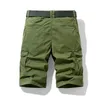 Spring Men Cotton Cargo Shorts Clothing Summer Casual Breeches Bermuda Fashion Beach Pants Los Cortos Short 210713
