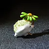 Cute Hedgehog Broszka Moda Daisy Broszki Dla Kobiet Zwierząt Moda Biżuteria Nowy Projekt Lapel Pins Prezent