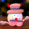 Party Dekoration Glödande Brosch Jul Cartoon Glow Santa Snowman Vuxen Barnens inredning Klädtillbehör