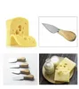 4pcs/set Wood Handle Sets Bard Set Bamboo Cheese Cutter Knife Slicer Kit Kitchen Cheedse Cutter Kichen Accessories