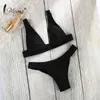 Miyouj Bikinis High Cut Swimwear Sexy Black Swimming Cost For Women Middle Waist Swimsuit Print Bikini Set Biquini 210319
