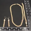 Orecchini Collana Yulaili Trendy Dubai Set di gioielli in oro per le donne Girocollo Bracciale Drop Festa nuziale Gioielli di moda Bijoux