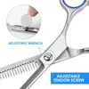 Hair Scissors Frcolor Cutting Tools Set Professional Haircut Kit Includes Hairpins Comb Thinner Blades Cleaning