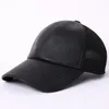 Genuine Leather Unisex Baseball Cap Sheep Leather Mens and Womens Baseball Cap with Adjustable Back Strap 2234