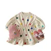 Vêtements pour enfants printemps automne 2021, ensemble de vêtements pour bébé garçon et fille coréenne, joli imprimé ballon, tenue pour jumeaux, Sets6735843