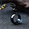 Czarny szlachetny pierścień Wisiorek Reiki Quartz Charm Pendulum Gemstone Fashion Crystal