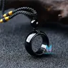 Svart Precious Ring Pendant Reiki Quartz Charm Pendulum Gemstone Fashion Crystal