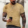 T-shirts hommes hommes carte ancre impression t-shirt rock chemises o-cou manches courtes streetwear été vêtements décontractés 2021 tissu222f
