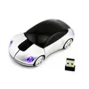 Drahtlose Auto-Mäuse mit Licht, Computer-Zubehör, 2,4 GHz, 3D-optische Maus, Auto-Mäuse, Sportform, Empfänger, USB für PC, Laptop, beste Qualität