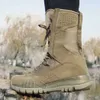 Army Boots Military Men Tactical Sage Green Rubber Mid-Calf Combat 211022