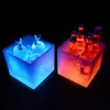 3.5L Waterproof LED Color Changing Plastic Ice Bucket Bars Nightclubs LED Light Up Champagne Beer Bucket Bars