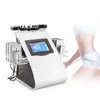 6 I 1 40K Slimming Ultrasonic Cavitation Lövsduktion Viktminskning 8 Kuddar Lipolaser Vakuum Pressoterapi RF Skinvård S Form Body Sculpting Machine