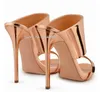 Moda feminina Moda estiletto sandálias Sandals de luxo de saltos altos saltos altos Lady Lady Tamanho grande casual