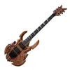 Factory Outlet-6 Strings Unusual Shaped CNC Engraving Electric Guitar with 24 Frets,Rosewood Fretboard