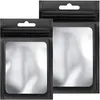 Sacos resseláveis Saco de armazenamento autovedante com embalagem à prova de cheiro de janela Bolsa de folha de alumínio para joias de café