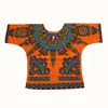 エスニック服2022チャイルドファッションデザイン男の子と女の子のための伝統的なアフリカのプリントダシキTシャツ