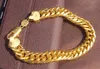 БРАСЛЕТ Big Miami Cuban Link Толстая цепочка из цельного золота 25 мил G/F Роскошная тяжелая