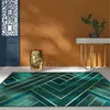 카펫 노르딕 럭셔리 다크 그린 골드 라인 카펫 거실 현대적인 장식 공간 침실 주방 매트 안티 슬립
