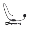 Microfone de fone de ouvido portátil com fio 3 5 mm móvel flexível fone de ouvido dinâmico microfone para alto-falante guia de turismo palestra de ensino 2964