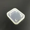 Boîte de carte mémoire Transparent SD carte mémoire stockage en plastique boîtier de vente au détail cartes T-Flash TF emballage clair boîte de rangement SN2903