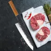 Handgemaakte gesmede keukenmessen set roestvrij stalen chef-kok mes japanse kiritsuke tool cleaver snijden slager gereedschap