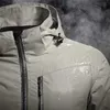 Jaqueta de primavera masculina impermeável Winded Windbreaker casaco de lã outerwear quente preto techwear parka macho 211110
