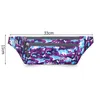 Utomhusväskor Unisex Camouflage Print Waist Pack Sportfickor Vattentät Löpande Gymväska Kvinnor Män Multi-Function Fanny Bum