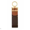 316L Keychains Standless Standless Keychain Designer Titular Brown Flor Flor Chain Chain Ring Buckle Lovers