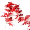 Fleurs décoratives couronnes fournitures de fête de fête maison jardinthanksgiving décor de noël feuilles guirlandes artificielles feuillage d'automne garlan