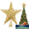 Supplies Christmas Five-Pointed Star Wrought Iron Ornament Tree Top SequinsFive-Ppointed Layout