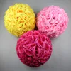 10quot25cm Artificial Flowers Ball Silk Rose Wedding Kissing Balls Pomander Party Centerpieces Decoration Delivery6888343