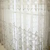 Cortina cortina luxo branco tule para janelas cortinas cortinas cozinha sala de estar quarto tratamentos painel draperies home decor fornecimento