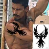 Sexy Tattoo Waterproof Temporary Tattoos Beast Sticker Black Dark Style Pattern Bady Art Skin Decor For Mele And Female