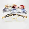 Topp lyxdesigner Solglasögon 20% rabatt på all-match Clear Glass runt solglasögon Mänreceptläsare Lentes The Women Rave Festival