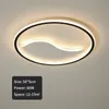 Modern Bedroom Ceiling Lights LED Round Acrylic Hanging Lamp For Kitchen Foyer Attic Creative Design Lustre Dimmable
