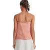 100% linen tank top woven solid V neck women Summer tank top casual M30199 210526