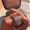 Anillo de banda de eternidad hecha a mano de Vecalon 925 Sterling Silver Bijou Diamond Cz Promise Rings Wedding Wedding Rings for Women Bridal Party Jewelry Gift5399239