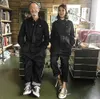 Çok Cepli Çalışma Tanıtım Mens Safari Stili! Kargo Tulum Erkekler Çalışan Üniforma Tulum Uzun Kollu Moda Takım Elbise 210715