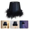 Lamp Covers & Shades 1pc Feather Lampshade Indoor Use Cover Bedside Light Decor Accessory Decoration For Bedroom Year 2022 Abat Jour