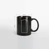 Magic Battery Color Changing Mug Thermometer Heat Sensitive Black Ceramic Coffee Cup Creative Corporation Promotion Gifts