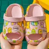 Dessin animé mignon été filles garçons sandales pantoufles pour enfants imprimé semelle souple EVA légèreté intérieur maison enfants bébé diapositives chaussures 210713