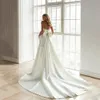 분리형 스커트 웨딩 드레스 Strapless Bowknot Satin Bridal Gowns 2022 Vestido de Noiva와 우아한 인어 웨딩 드레스