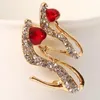 Broches broches chores hauts broche cristal cristal rouge sandales corsage clips for costume scarf robe femme filles pins bijoux broa1900085