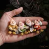 Set of 7 Miniature Fairy Garden Gnomes Dwarf Figurines Mini Resin Garden Gnomes Elf Figures Funny Bonsai Micro Statue Decoration 210811