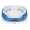 7 Kolor Hurtownie Dog Łóżka Do Małe Duże Psy Kaszmirowe Ocieplenie Zwierzęta Kennel Sofa Lounger Cat Nest Kosze Pluszowe Doghouse Łóżko Wygodne Pet Supplies Blue M03