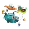 Les Octonauts se sont en brique de construction Blocs de construction Toys for Children Gifts Cartoons Modèle d'animation Barnacles Peso Dolls Q0624