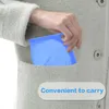 収納袋シリコンマスクキーパーポータブルオーガナイザー容器ケース印刷フォールブルーと再利用可能なクリップボックス